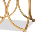 thumbnail image 4 of Baxton Studio Margot Velvet Upholstered Gold Finished Ottoman in Light Blue, 4 of 7
