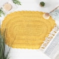 thumbnail image 3 of DII Yellow Small Oval Crochet Bath Mat, 3 of 5