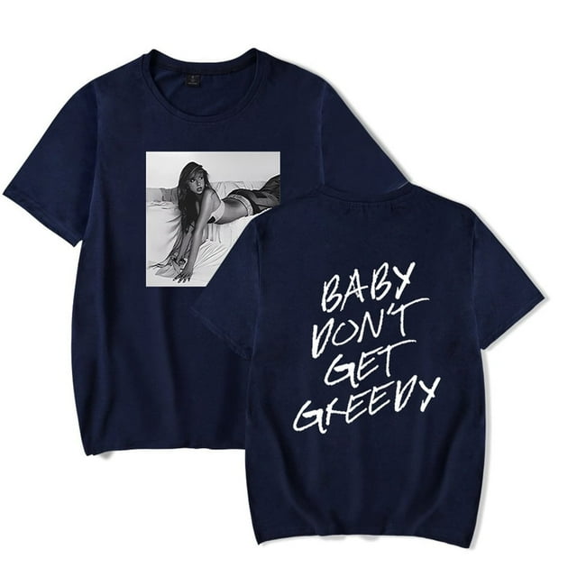 Tate Mcrae Baby don't Get Gourmand T-shirt Hommes Femmes Manches Courtes Mode Col Rond