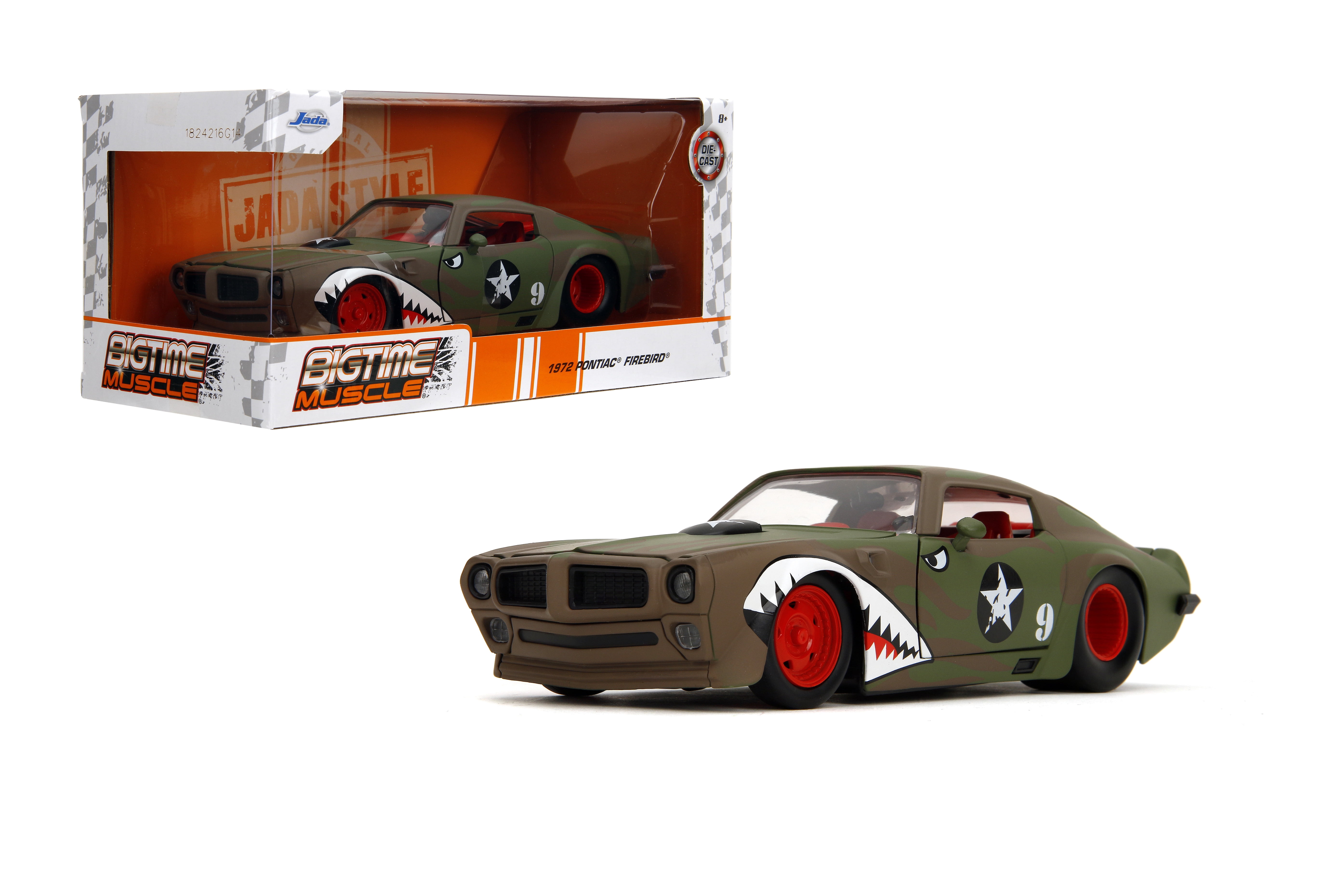 Jada Toys, Die-cast Car, 1:24 1971 Pontiac GTO, Orange - Walmart.com