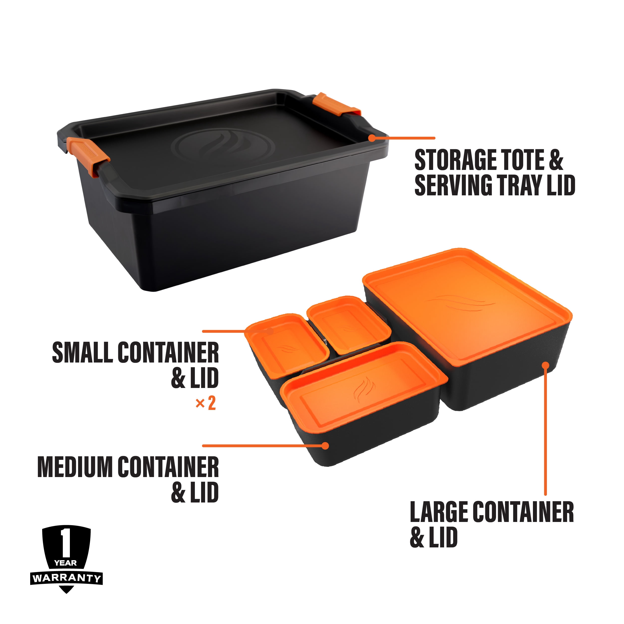 Blackstone 10-Piece Storage Tote All-in-One Store & Serve System