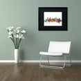 thumbnail image 3 of Trademark Fine Art "Vancouver Canada Skyline" Canvas Art by Michael Tompsett Black Matte, Black Frame, 3 of 4