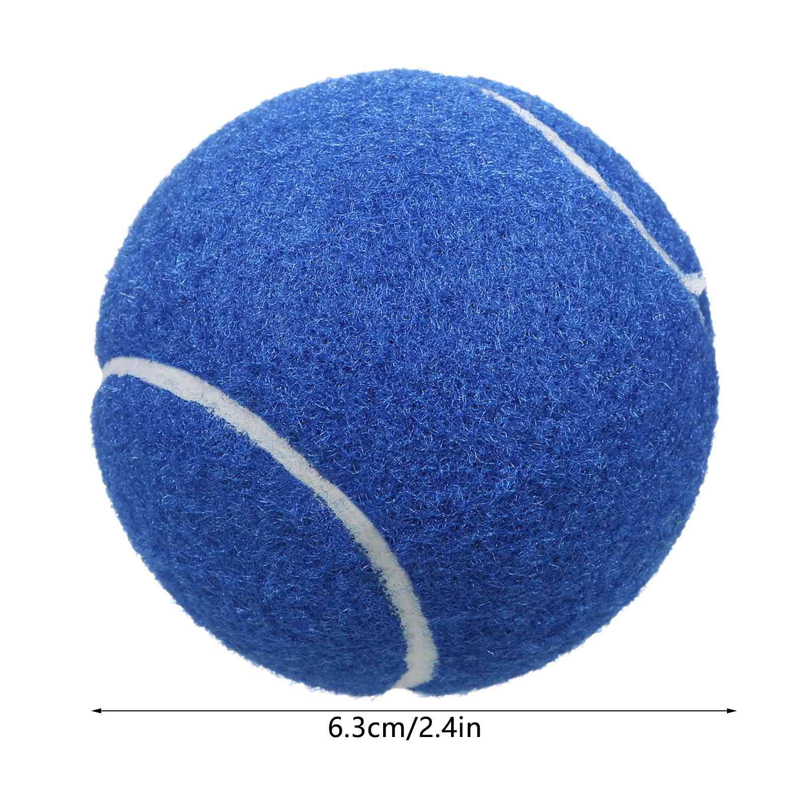 BIMZUC 12 Packs Pressurized Training Tennis Balls, High Bounce Practice Sports Balls for Hard Court Play, Blue Edition Equipment for Beginners and Professionals (12 Count / 1.65 lbs)