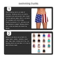 thumbnail image 2 of Advancent Traje de baño Banda ajustable con cordón Buena elasticidad Fácil combinación Pantalones cortos de secado rápido Traje de baño Deportes acuáticos Bandera nacional SG, 2 of 6