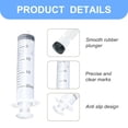 thumbnail image 3 of 10 Pcs 20ml Syringe Plastic Syringe No Needle Liquid Measuring Syringe for Labs Animal Feeding Dispensing Plant Watering, 3 of 5