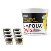 Umpqua Oats Oatmeal Cups, Organic, Banana Walnut, 2.47 oz each, 8 Cups