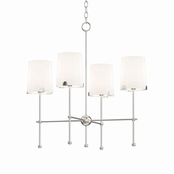 32364WTSN Maxim Lighting Huntington - 4 Light Chandelier-26 Inches Tall and 26 Inches Wide-Satin Nickel Finish -Traditional Installation