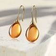 thumbnail image 4 of Women' Gemstone French Hook Dangle Earrings Amber, 4 of 6