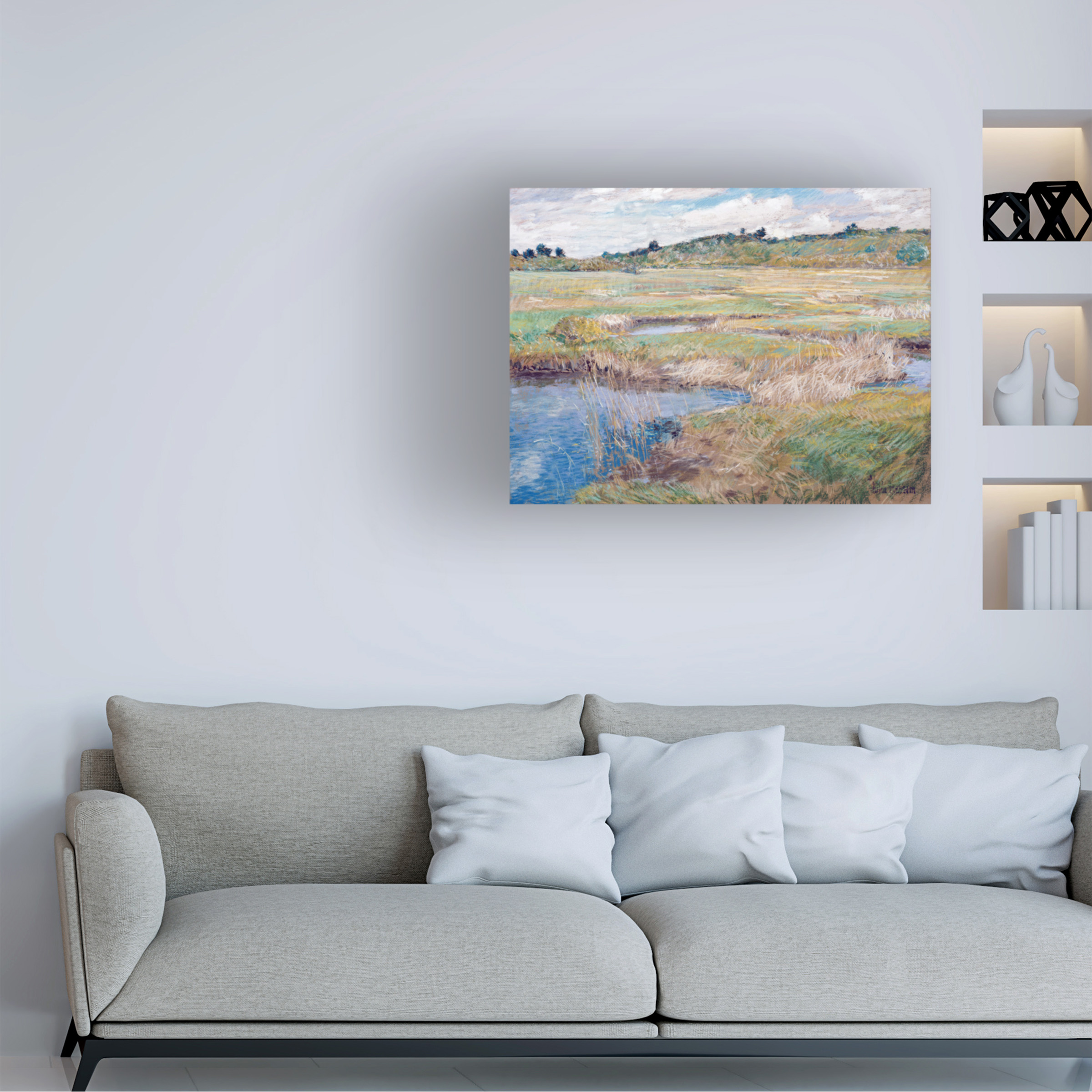 Childe Hassam 'The Concord Meadow' Canvas Art