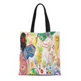 thumbnail image 1 of JSDART Sac Fourre-Tout en Toile Fête Mélange Ballons Lunettes Confettis Boissons et Aliments Sacs d'Épicerie Réutilisables Sac à Main, 1 of 1