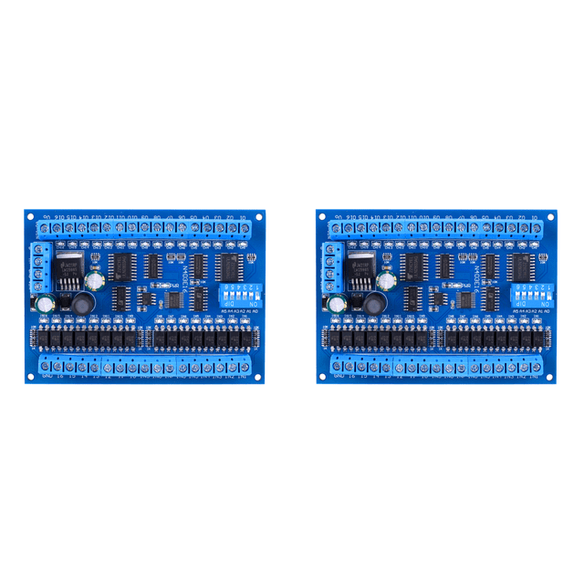 DC12V 24V 16 en RS485 Interruptor Control Remoto PLC IO Board (sin RailBox)