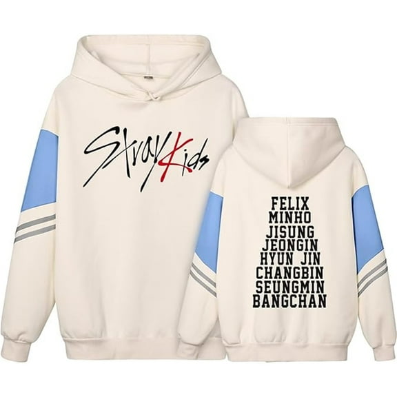 Stray Kids Merchandise Hoodie Fashion Long Sleeve Pullover Casual Comfortable For Fans Clothing