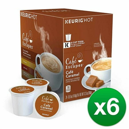 cafe escapes caramel keurig portion brewers count cup pack dialog displays option button additional opens zoom