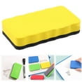 thumbnail image 2 of Magnetic Whiteboard Eraser, 1-Pack Foam Rectangle Dry Erase & Chalkboard Cleaner, Random Solid Color, Strong Magnet, Classroom & Office Use, 2 of 4