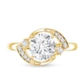 thumbnail image 4 of Certified Lab Grown Diamond Round Engagement Ring - 2 Carat - EF-VS Quality - Ready To Gift, 10K Yellow Gold, US 5.00, 4 of 8
