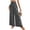 Dark Gray, variant on Laqbezok Women's High Waist Smocked Palazzo Pants, Wide Leg Casual Trousers, Loose Flowy Summer Beach Vacation Slacks