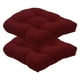 thumbnail image 1 of Cojín de asiento, comedor, cocina, jardín, silla, cojines de asiento, parte Vino rojo Zulema cojines de asiento con mechones, 1 of 7