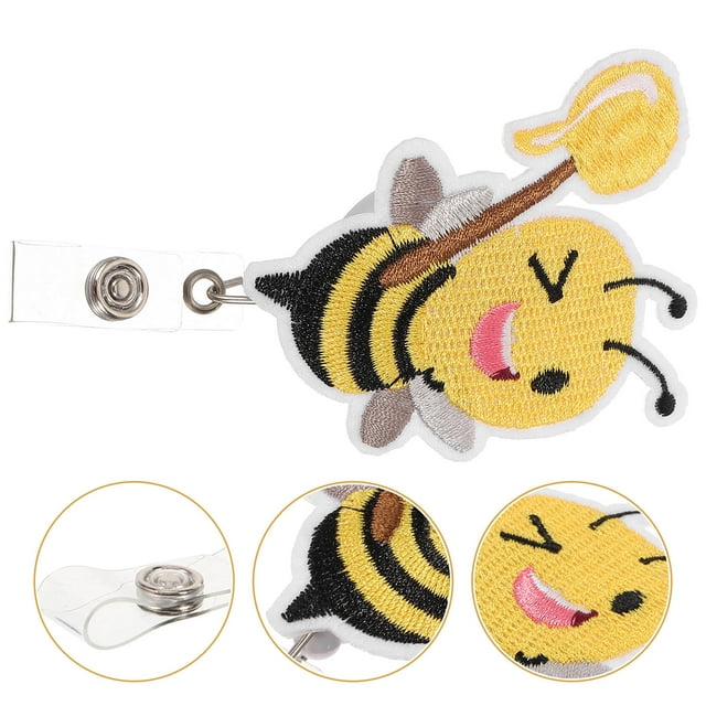 Nestingho Clip Para Tarjetas Con Patrón De Abeja Amarillo Ideal Para Y Oficina