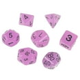thumbnail image 1 of 7 Pcs dés Acryliques Multifaces Outils de Jeux de Table Noctilucents Kit de dés de Formes Géométriques, 1 of 5