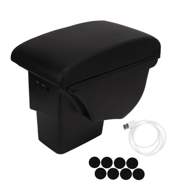 Oubit Car Console Organizer,Double Layer Center Console Center Console Armrest Box Center Console Storage Box Power Packed Performance