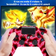 Wireless Controller Compatible with P4/P4 Slim/P4 Pro/Windows PC, Red