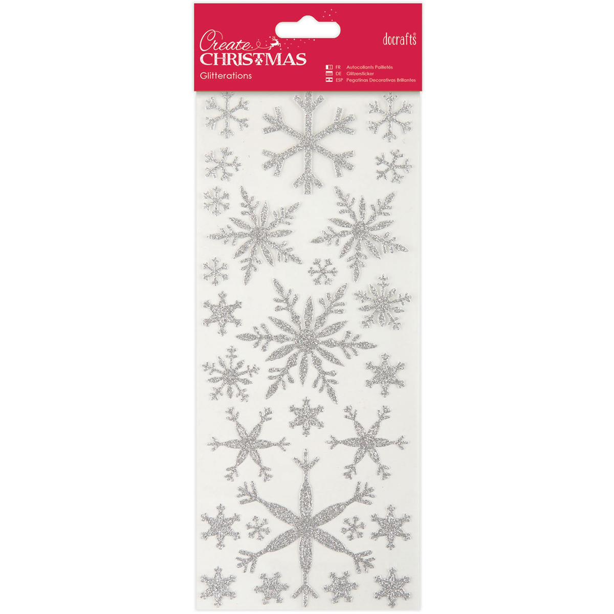 Papermania Create Christmas Glitterations Stickers-Silver Snowflakes  Walmart Canada
