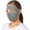 Light Ashy, variant on Full Face Sun Mask, Solid Color Ear Loop Design for Complete Coverage and Sun Protection, Essential Gear for Hiking, Running, Cycling, Motorcycling, and Outdoor Adventures