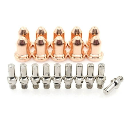 

20pcs Plasma Cutter Electrodes KP2842-1 Tips KP2842-2 for LC25 Torch