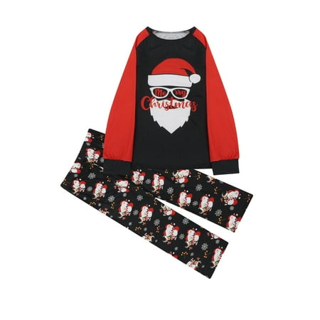 

YUNAFFT Clearance Christmas Pajamas for Family Matching Family Christmas Pajamas Set Christmas Pjs For Family Set Red Plaid Top And Long Pants Sleepwear Sets Discount