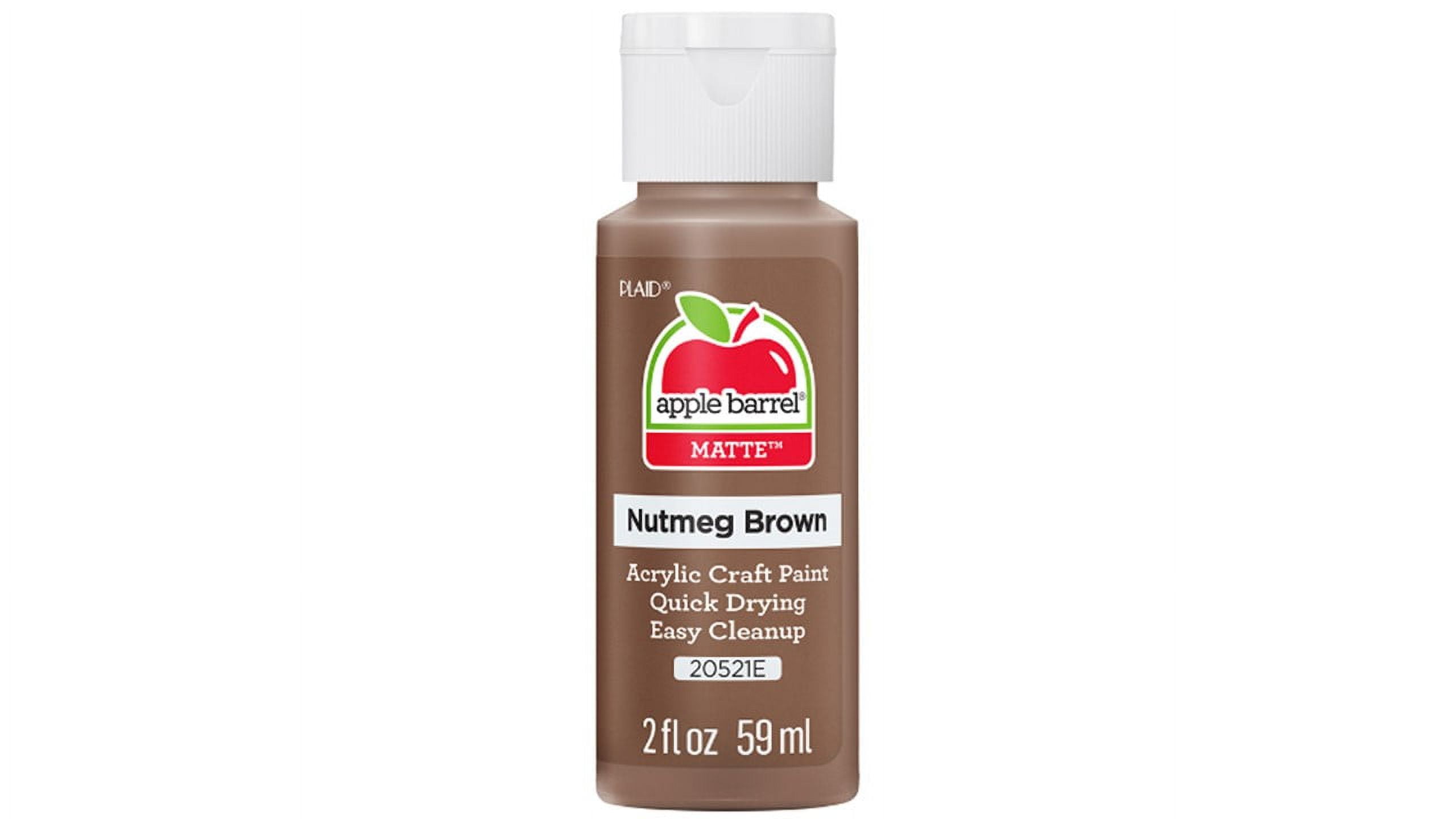 Apple Barrel Dark Flesh Tone Matte Acrylic Paint Set 6 Pack