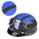 thumbnail image 4 of Casco abierto de motocicleta, casco abierto sintético universal para motocicleta, scooter, casco de motocicleta con visera, gafas UV, durabilidad extendida, 4 of 5