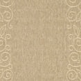 thumbnail image 3 of SAFAVIEH Courtyard Chole Floral Bordered Indoor/Outdoor Area Rug, 4' x 5'7", Dark Beige/Beige, 3 of 4