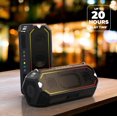 thumbnail image 4 of Altec Lansing HydraShock Bluetooth Speaker USB Type-C Rechargeable Portable Speaker Wireless Charger for Phone, Stereo Speaker w/LED Lights for Pool Beach Hiking Camping, 20 Hour Playtime (Black), 4 of 5