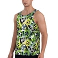 thumbnail image 2 of Easygdp Football Doodle Men's Tank Top, Sleeveless Muscle T Shirts, Breathable, Quick-Dry, Loose for Gym, Running, Fitness - 4X-Large, 2 of 9