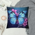 thumbnail image 2 of ONETECH  Throw Pillow Cover Retro Style Butterflies and Flowers Maple Leaves Decor Lumbar Pillow Case Cushion for Sofa Couch Bed Standard, 2 of 5