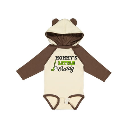 

Inktastic Mommys Little Caddy with Golf Club and Ball Gift Baby Boy or Baby Girl Long Sleeve Bodysuit
