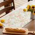 thumbnail image 3 of Placemats Set of 4, Pink Floral Place Mats Green Camellias Flowers Tablemats Washable Placemat Table Decoration for Kitchen Table Dinner Party Home Decor Indoor Outdoor 13x19 Inch, 3 of 9