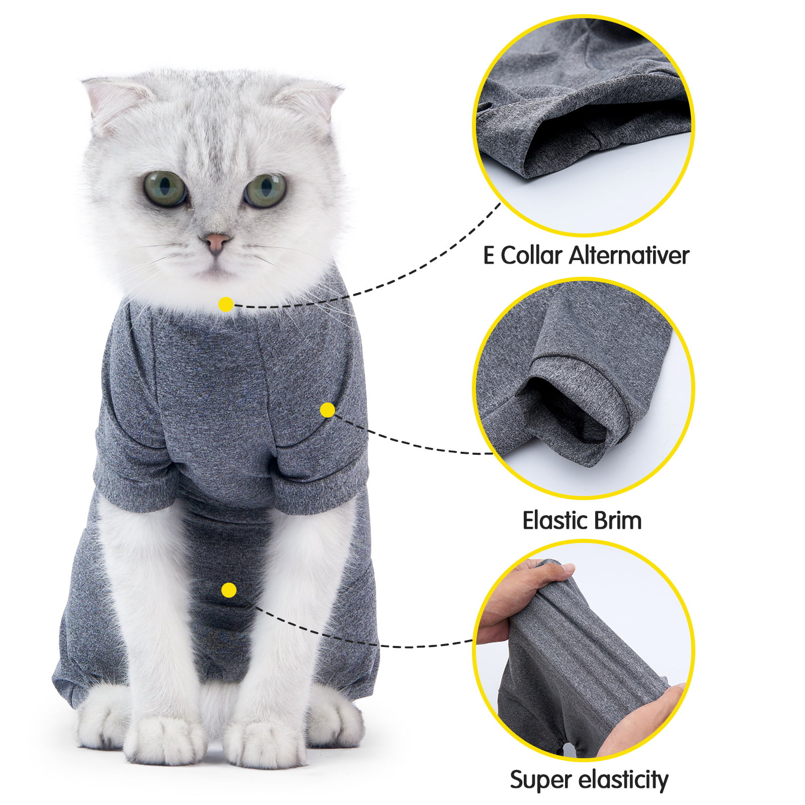  MAXX Cat Post Surgery Suit – Breathable Cat Onesie