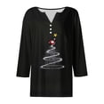 thumbnail image 4 of Drovellove Women's V Neck Printed 3/4 Sleeve Blouse - Casual Button Down Top for Home or Office, 4 of 5