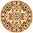 thumbnail image 1 of Rugs America 21874 5 ft. 3 in. New Vision Lilihan Cream Round Area Rug, 1 of 1