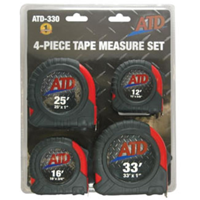ATD Tools ATD-330 4-Piece Tap Measure Set