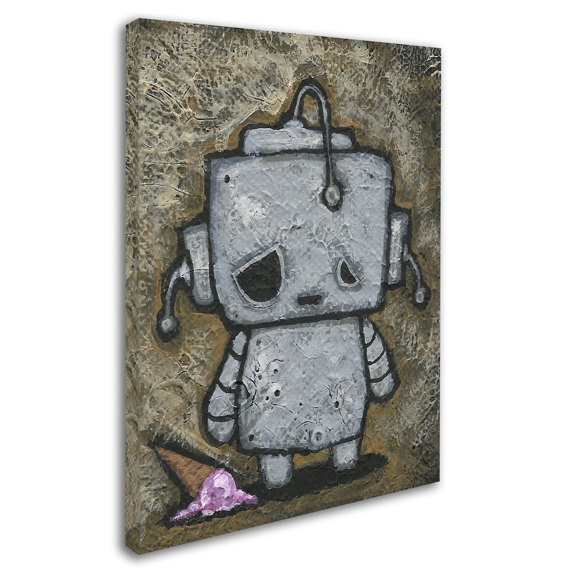 Craig Snodgrass 'Weebot-Icecream' 14 x 19 Canvas Art