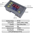 thumbnail image 2 of 12v Time Relay 12 Volt Timer Relay Outdoor 10a Digital Tail-off Relay Adjustable Gift (prettyj), 2 of 5