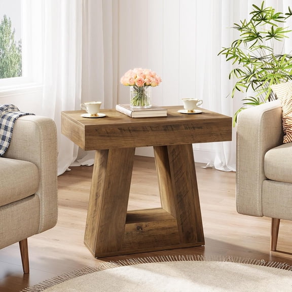 Tribesigns 24" Wooden End Table with Storage