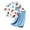 Sky Blue, variant on Toddler Boy Outfits Cartoon Print Short Sleeve Crew Neck T-Shirt Top And Trousers 2 Piece Loungewear Boys' Clothing Sets Size 18-24 Months