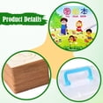 thumbnail image 4 of Plantillas de dibujo para niños, juguetes educativos, caja de almacenamiento de madera para niños, plantillas de tiza, de pintura para niños en edad, 4 of 8