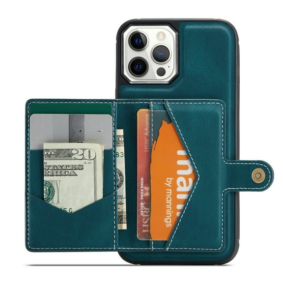 iPhone 13 Mini Case Wallet with Credit Card Holder, Premium Leather Magnetic Clasp Kickstand Protective Cover for iphone 13 Mini