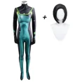 thumbnail image 3 of Juego Valorant Cosplay Viper Cosplay Máscara Accesorios Disfraz Impresión 3D Spandex Viper Mono Peluca Conjuntos completos Mujeres Niños H, 3 of 5