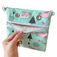 thumbnail image 3 of Portable Faux Rabbit Fur Sugar Gliders Bonding Carry Pouch Small Animals Carrier Bag ( Green ), 3 of 11