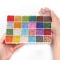thumbnail image 3 of Bearachild 23000x Glass Seed Beads Pony Beads Rainbow Multicolor for Craft Supplies Artesanía, 3 of 4